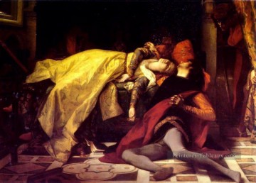  Francesca Tableau - La mort de Francesca de Rimini et Paolo Malatesta académisme Alexandre Cabanel